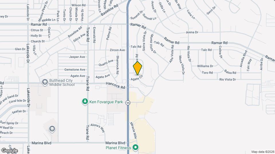 1725 Agate Cir Map and Location Details