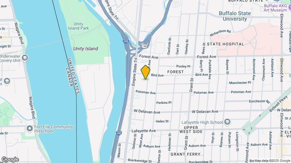 1280 West Ave Mapa y Detalles de la Ubicación