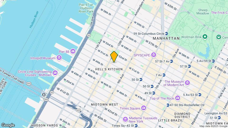 445-447 W 50th St Mapa y Detalles de la Ubicación