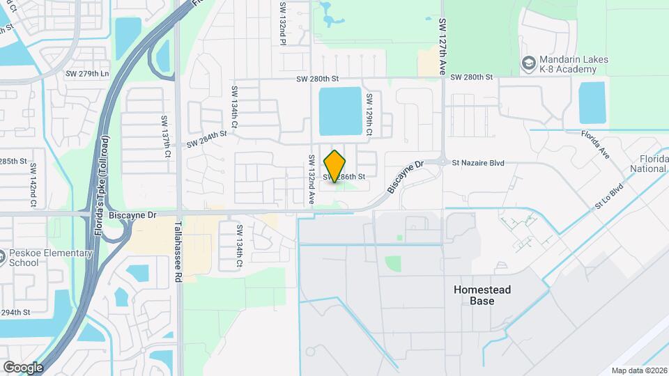 13037 SW 286th Wy Map and Location Details