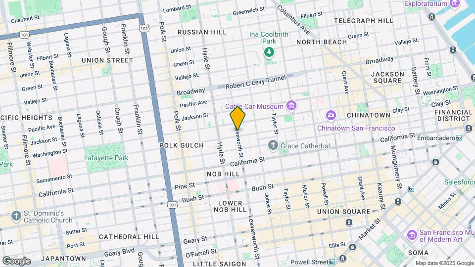 1303 Leavenworth St Map and Location Details
