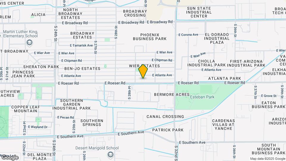 2922 E Roeser Rd Map and Location Details