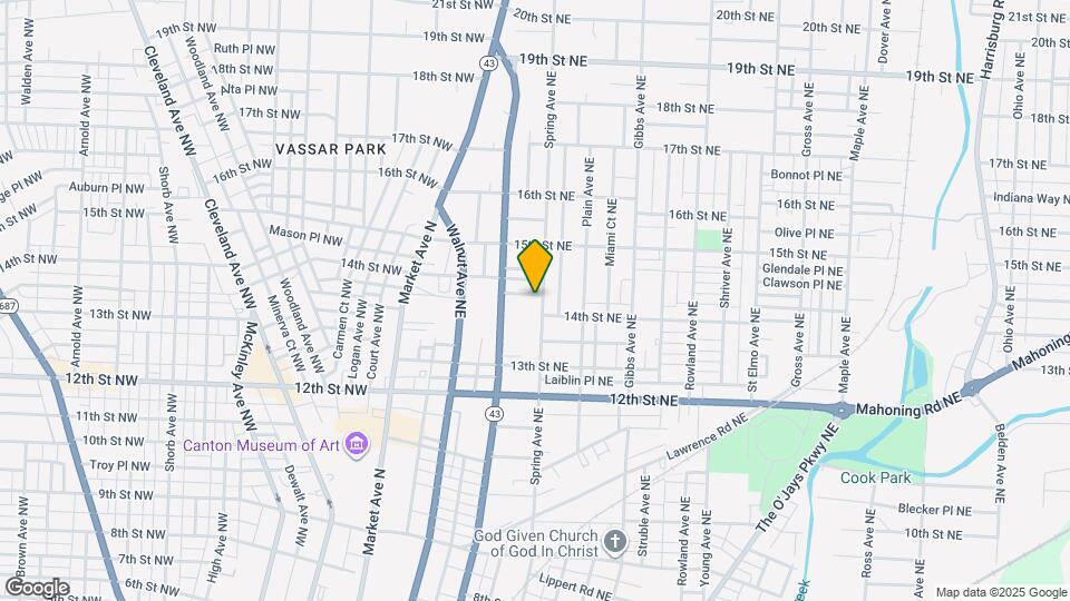 1411 Spring Ave NE Map and Location Details