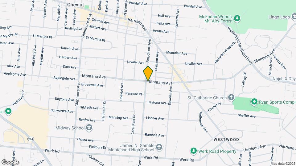 3358 boudinot ave, Unit 4 Map and Location Details