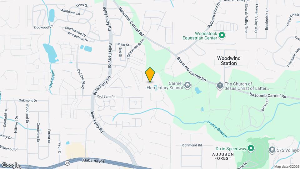 600 Glendale Forest Dr Map and Location Details