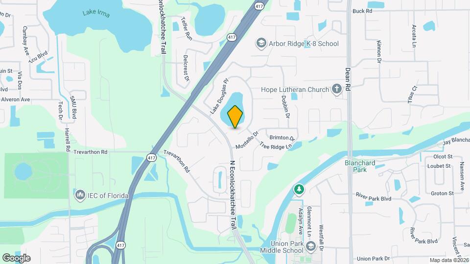 9413 Lake Douglas Pl, Unit WAITS Map and Location Details