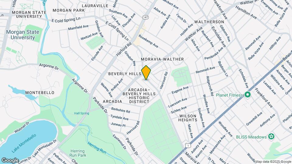 3311 Moravia Rd, Unit Moravia Road Map and Location Details