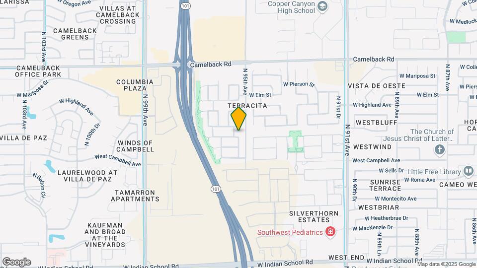 9506 W Hazelwood St Map and Location Details