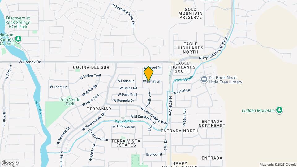 6805 W Lariat Ln Map and Location Details