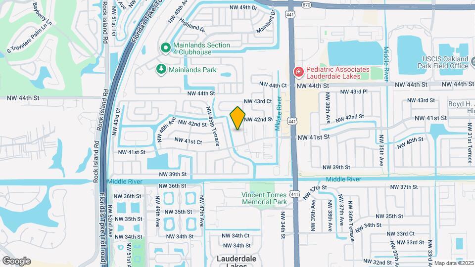 4141 NW 44th Ave Map and Location Details