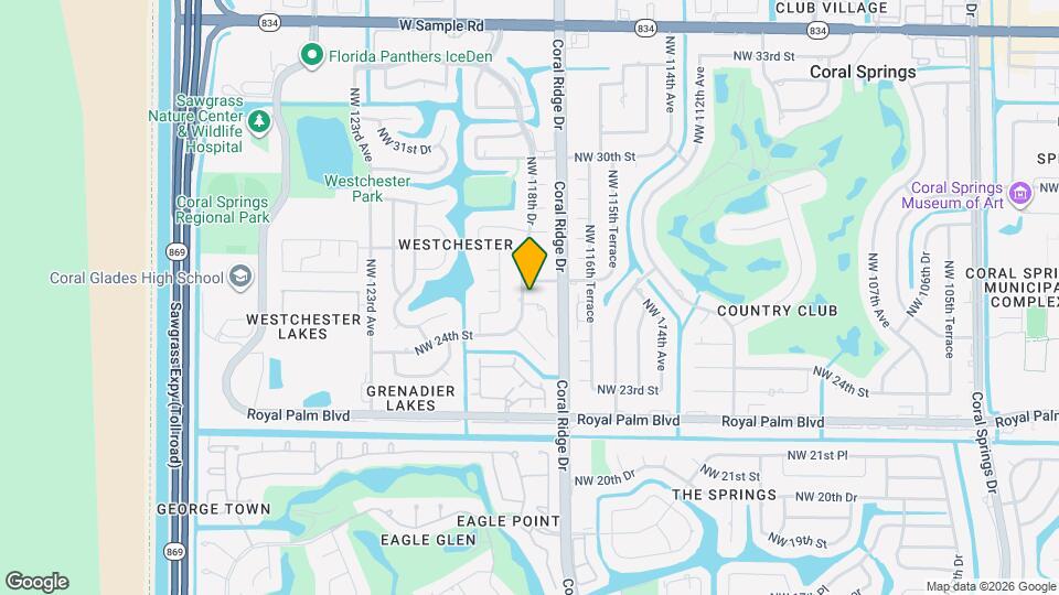 11799 NW 26th St Map and Location Details