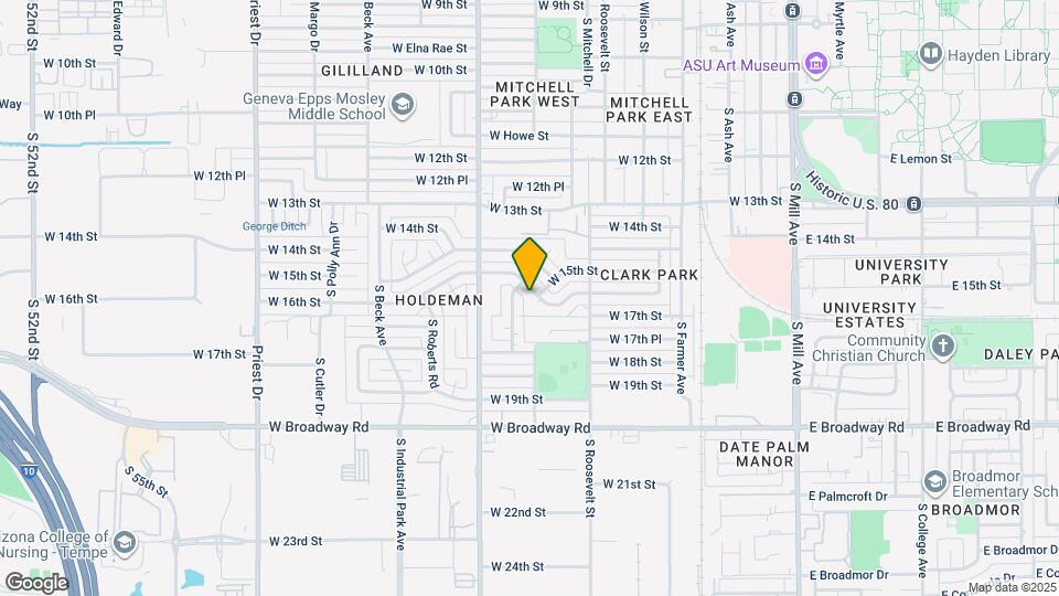 705 W 16th St Map and Location Details