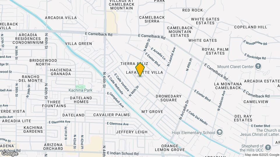 4614 E Lafayette Blvd Mapa y Detalles de la Ubicación