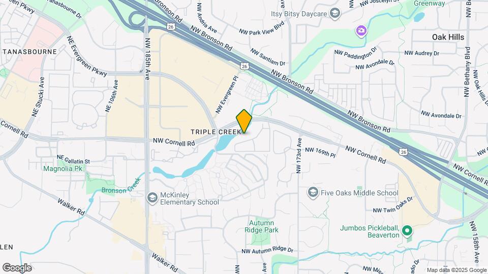 17520 NW Cornell Rd Map and Location Details