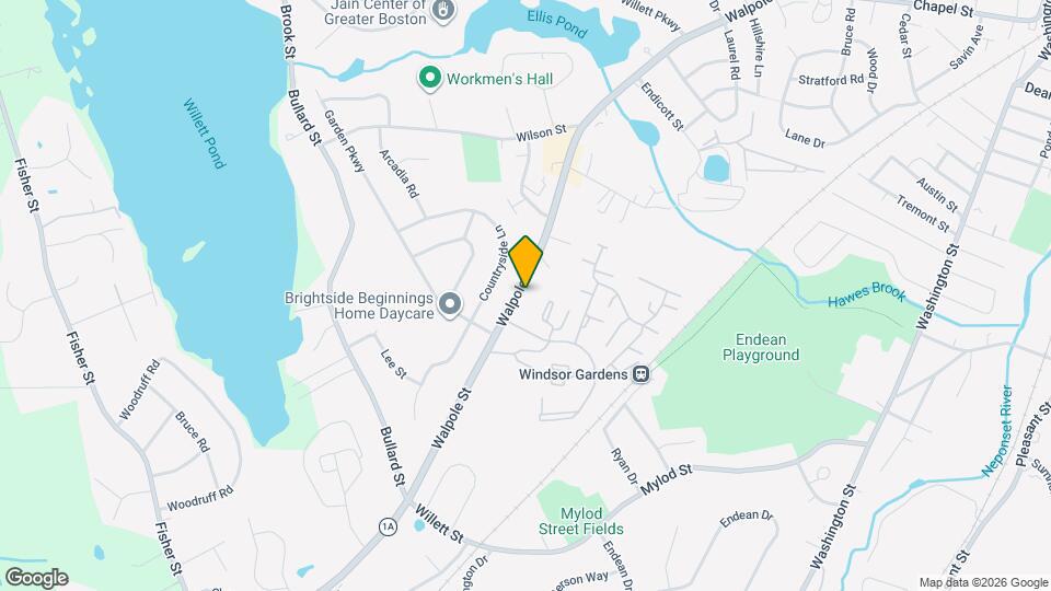 588 Walpole St Map and Location Details