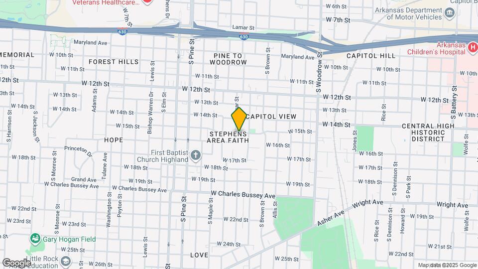 1501 Valmar St Map and Location Details