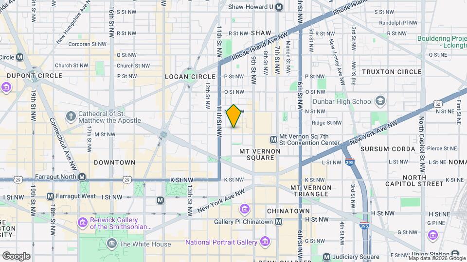 943 M St NW, Unit Studio #3 Map and Location Details