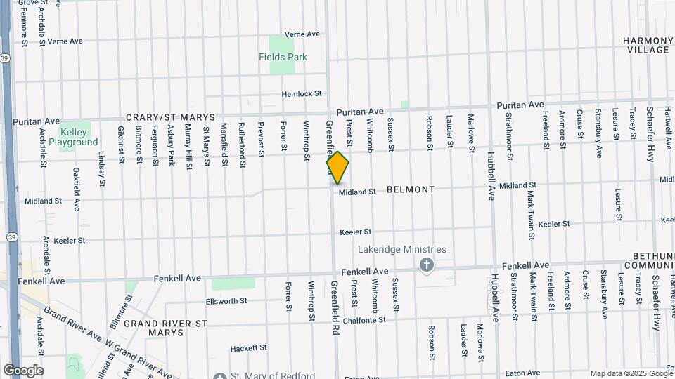 15700 Greenfield Rd Map and Location Details