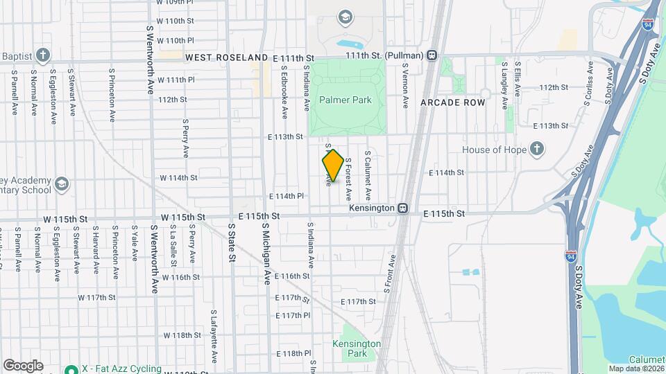 11415 S Prairie Ave Map and Location Details