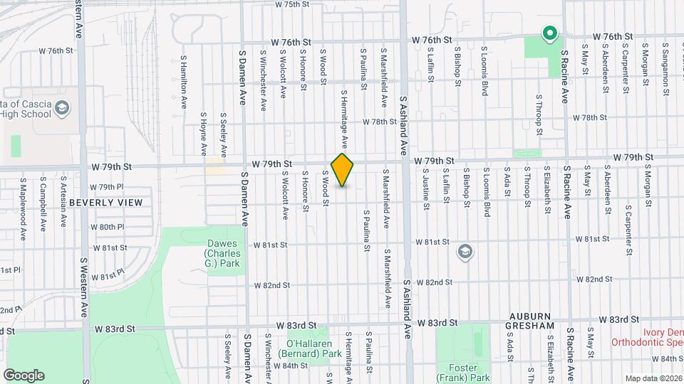 7938 S Hermitage Ave Map and Location Details