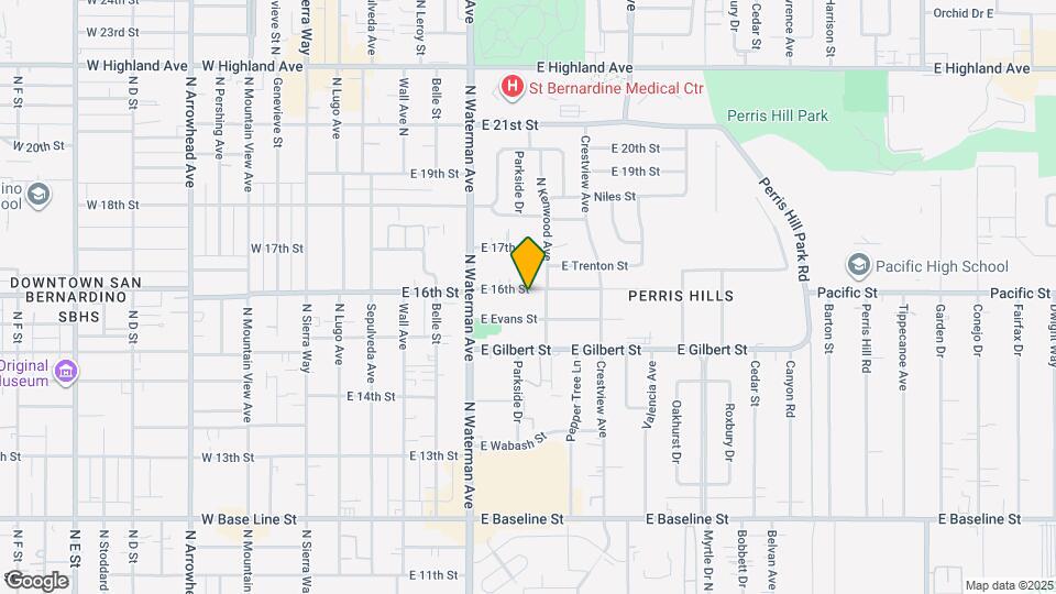 379 E 16th St Map and Location Details