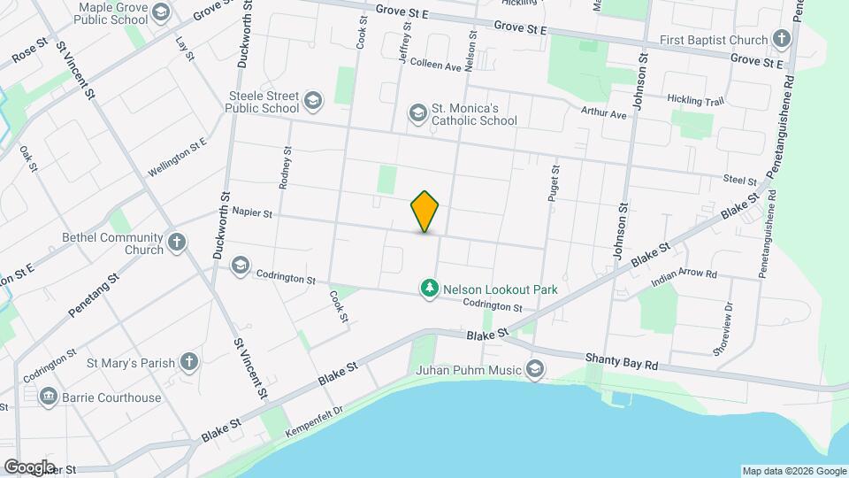 155 Napier St Map and Location Details