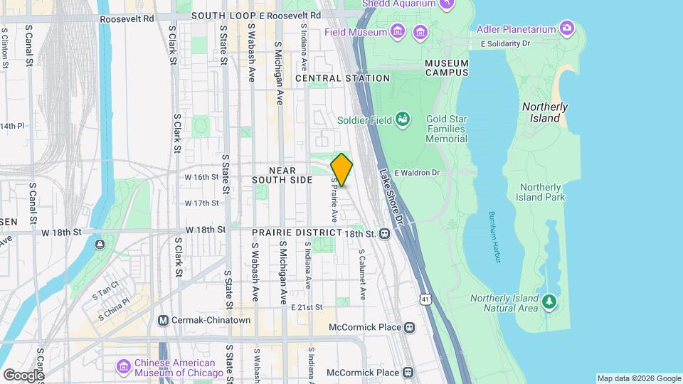 1629 S Prairie Ave, Unit 1908 Map and Location Details