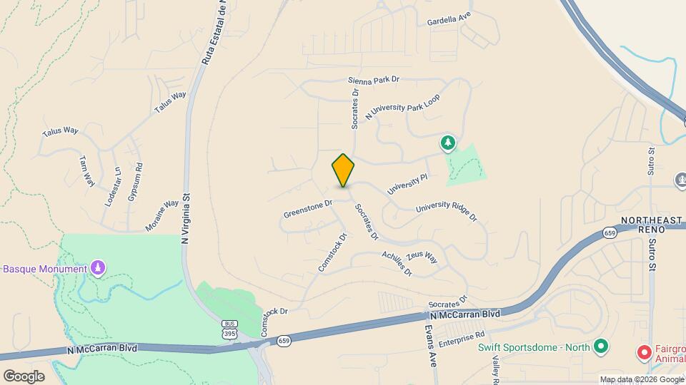 3325 Socrates Dr Map and Location Details