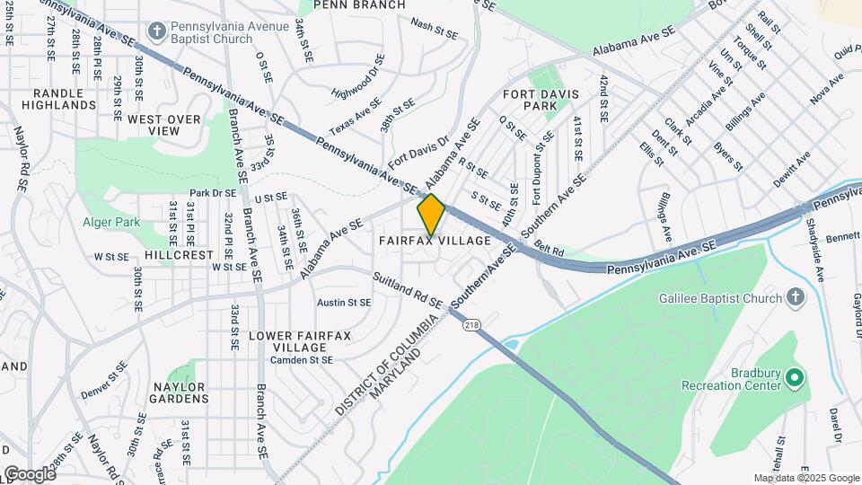 2107 Fort Davis St SE Map and Location Details