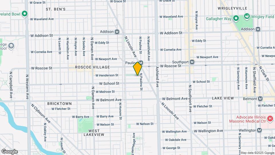 1711 W Henderson St Map and Location Details