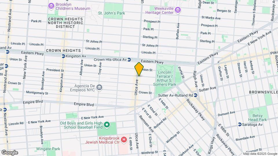 321-331 Utica Ave Mapa y Detalles de la Ubicación