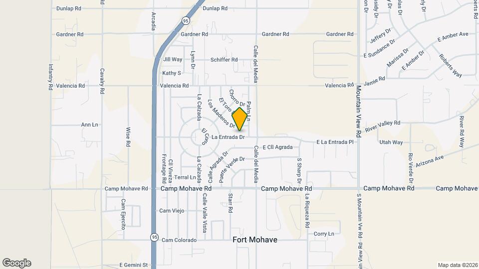 1715 La Entrada Dr Map and Location Details