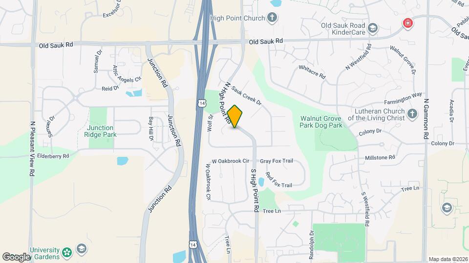 206 N High Point Rd Map and Location Details