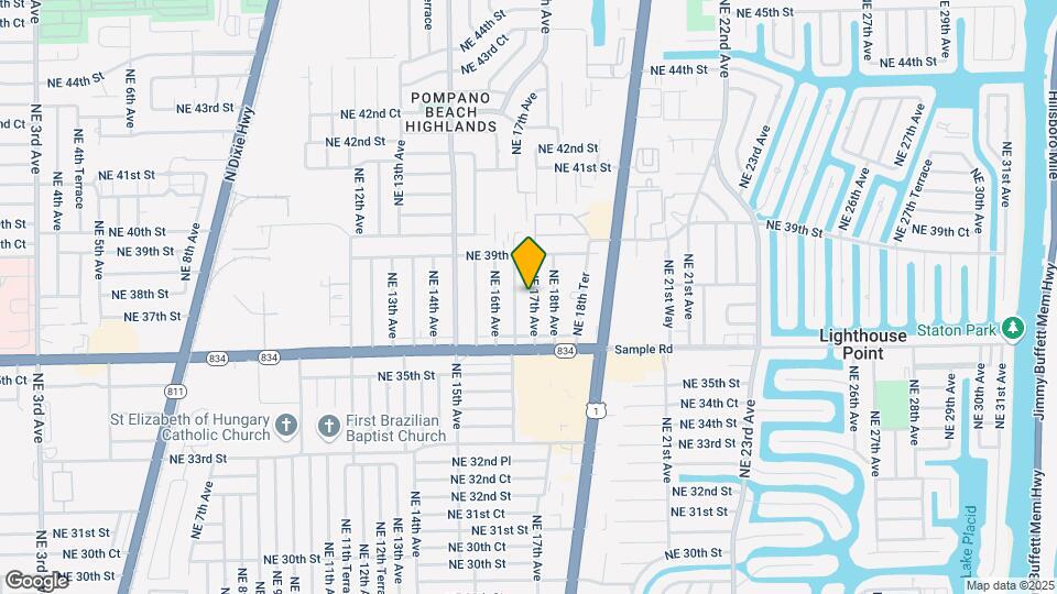 3751 NE 17th Ave Map and Location Details