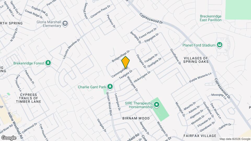 4522 Cannongate Dr Map and Location Details