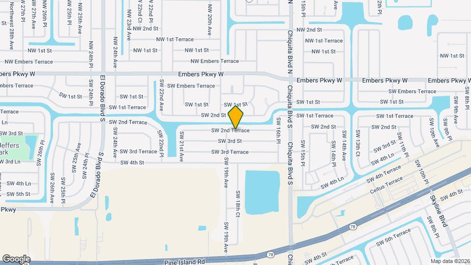 1802 SW 2nd Terrace Map and Location Details