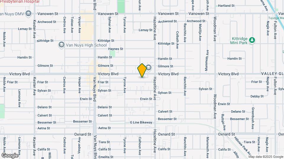 14151 Friar St Mapa y Detalles de la Ubicación
