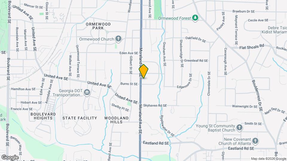 1014 Moreland Ave SE, Unit downstairs Map and Location Details