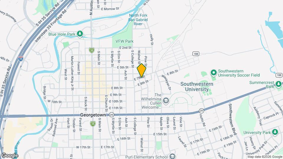 701 1/2 S Walnut Street Unit Map and Location Details