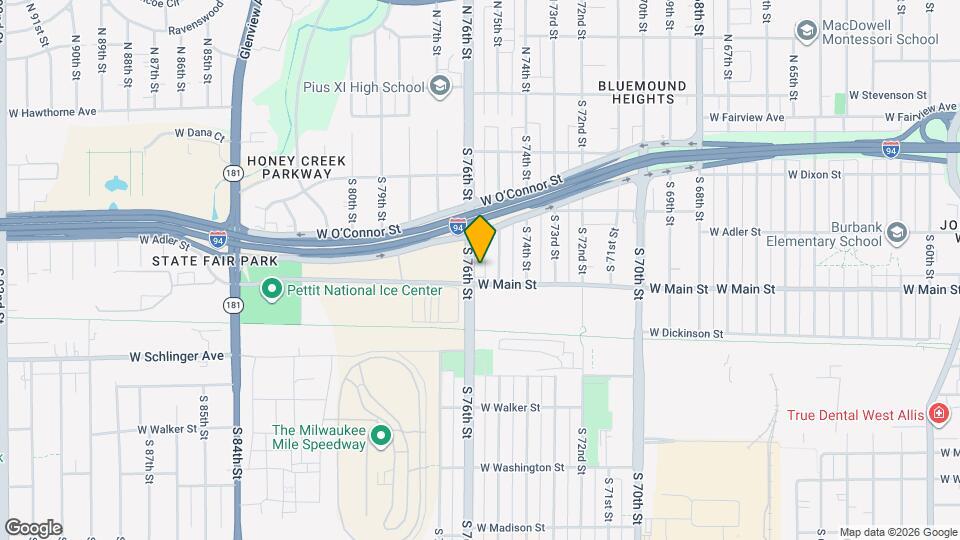 524 S 76th St Map and Location Details