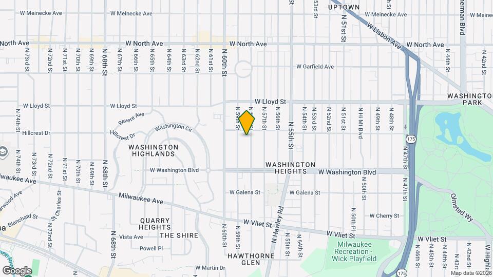 1825 N 58th St, Unit 1825 Mapa y Detalles de la Ubicación