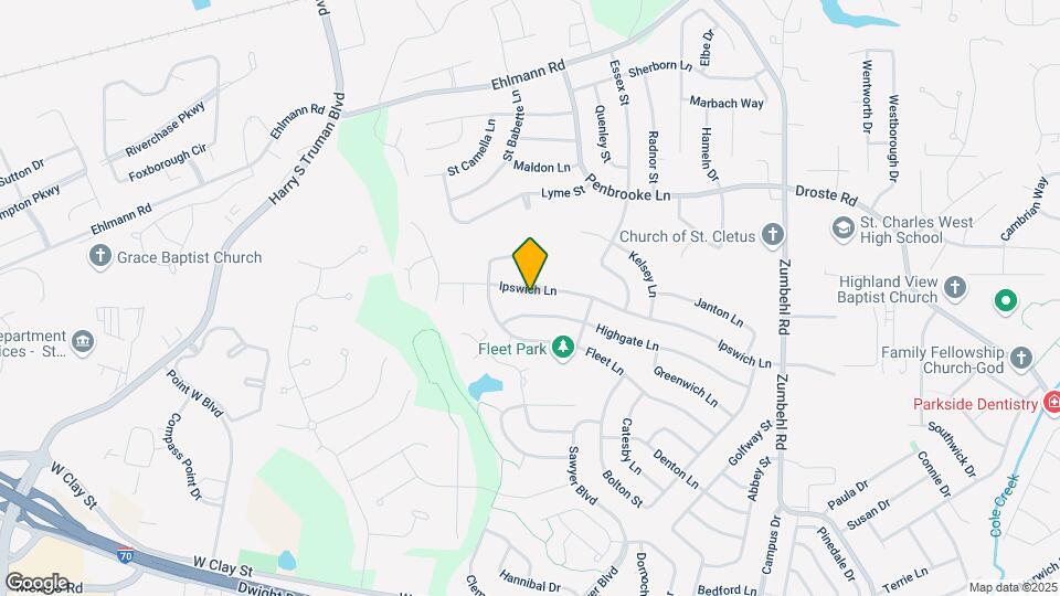 3437 Ipswich Ln Map and Location Details