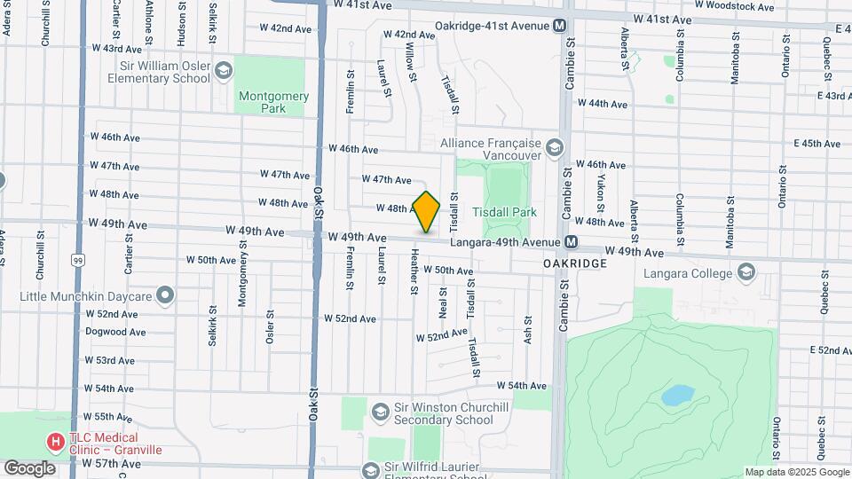 745 W 49th Ave Map and Location Details