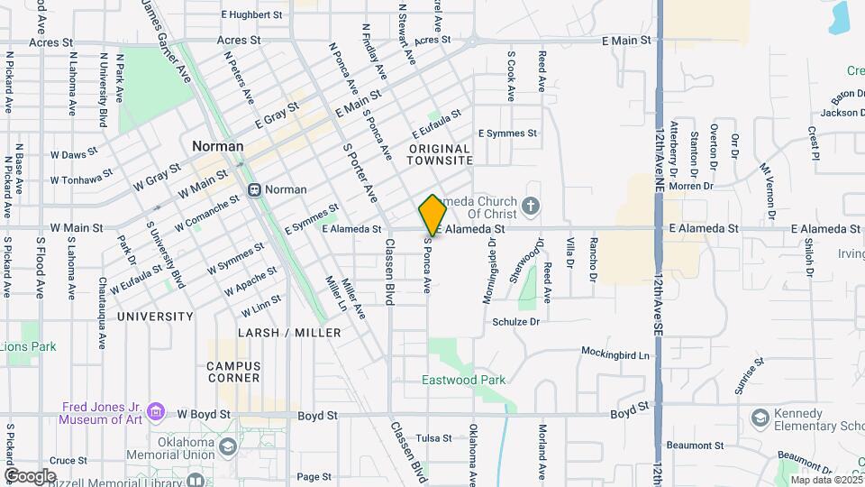 611 S Ponca Ave Map and Location Details