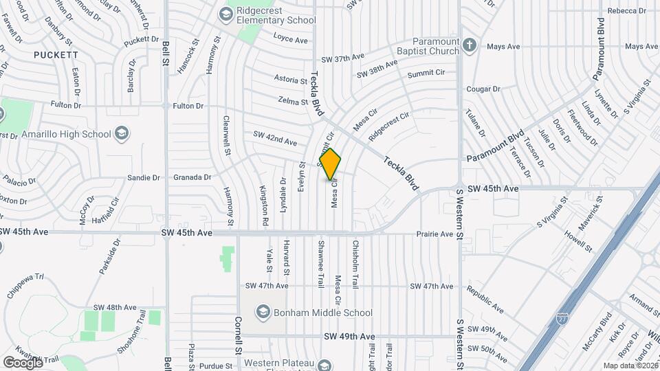 4426 Mesa Cir Map and Location Details