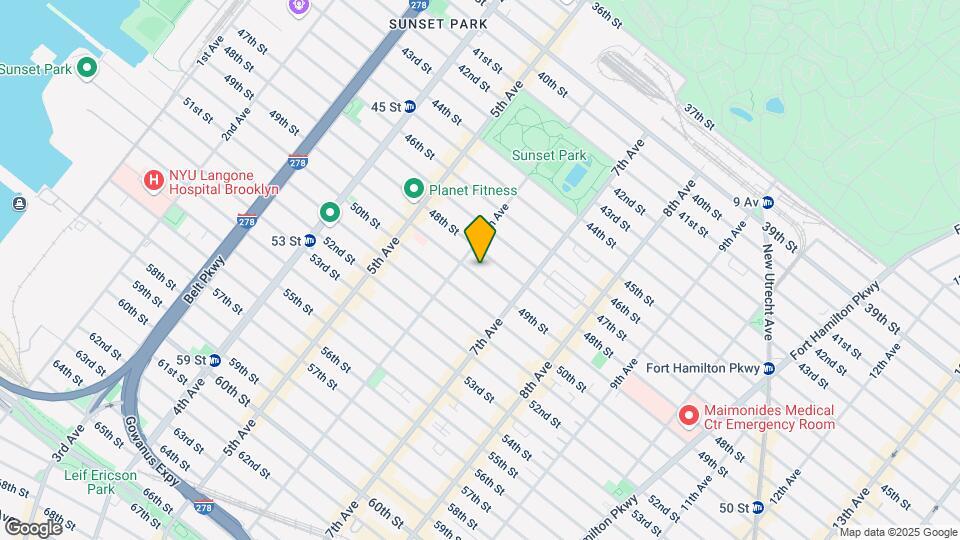 625 49th St Map and Location Details