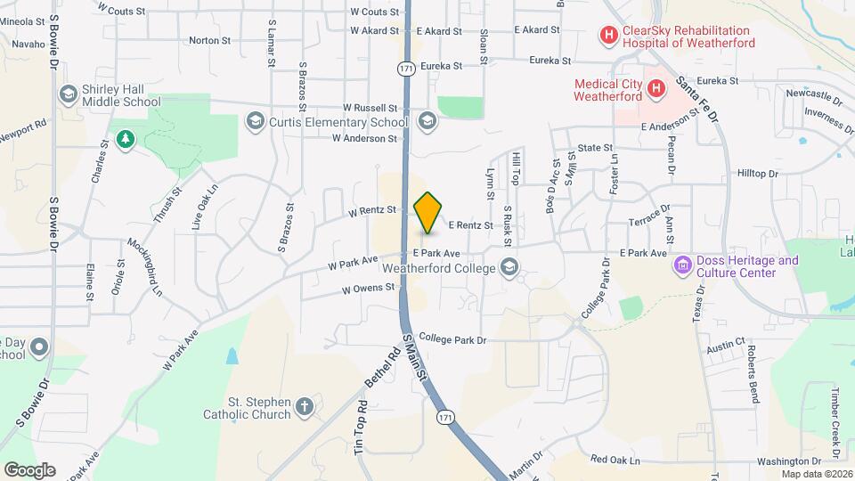 105 Cottonwood St Map and Location Details