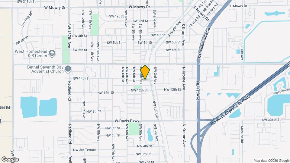 455 NW 14th St Map and Location Details