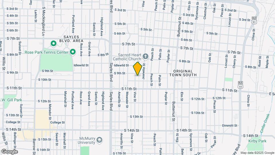 925 Vine St Map and Location Details