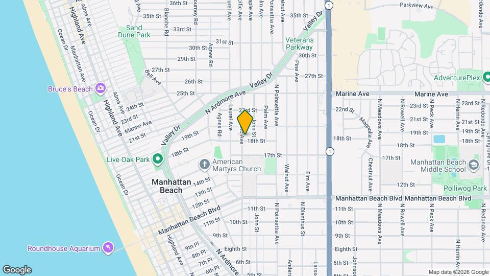 1804 Pacific Ave Map and Location Details